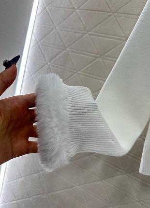 Кардиган 100% шерсть білий 5