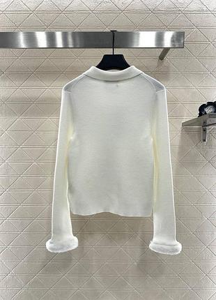 Кардиган 100% шерсть білий 3