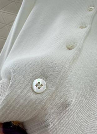 Кардиган 100% шерсть білий 10