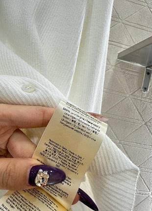 Кардиган 100% шерсть білий 6