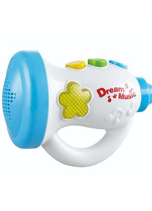 Детская музыкальная игрушка "труба" 8625_труба, световые и звуковые эффекты