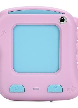 Картковий пристрій "динозаврик" sk 0064(pink) 117 навчальних карток по 4 темах