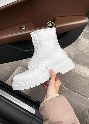 Черевики dr. martens 1460 white ботинки