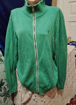 Унисекс зеленая кофта