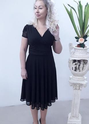 Спокусливе чорна сукня сукня батал одяг великих розмірів3 фото