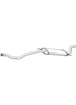 Глушник volkswagen t4 1.9d-2.4d, 2.0-2.5 lwb (3320 мм) bosal