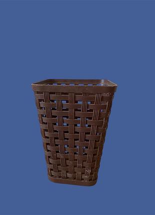 Маленька ротангова корзинка,декор,аксессуар,склянка ажурна,пластикове плетіння