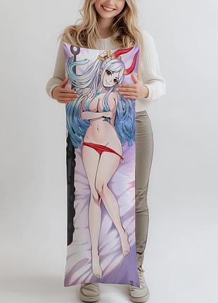 Дакимакура ямато ван пис, (подушка обнимашка) 120*40 см лутшая с быстрой доставкой по украине