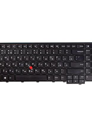 Клавiатура для ноутбука lenovo thinkpad t540, w540, km-105u чорний, чорний фрейм