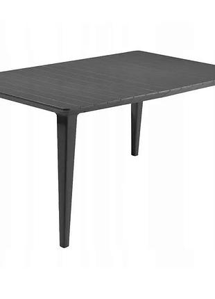 Стол для сада пластиковый keter lima 160 226499 графит