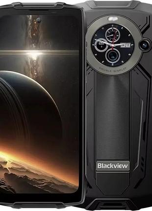 Смартфон blackview bv8200 12/256gb black, nfc, 50+13/32мп, ip69k, ips 6.5'', mediatek helio g100, 8800 мач