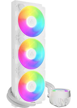 Система жидкостного охлаждения arctic liquid freezer iii pro 420 a-rgb, белый