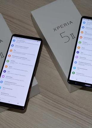 Смартфон sony xperia 5 ii (mark 2) 8/128gb 1sim, 12+12+12/8мп, 6.1" oled, 4000mah, snapdragon 855, 3 мес. 3