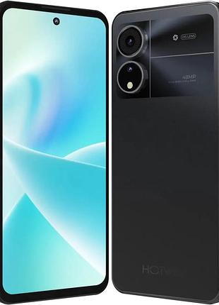 Смартфон hotwav note 12 6/128gb global 2024 black, nfc, 48+2+2/16мп, ips 6,8", tiger t606, 6180маг