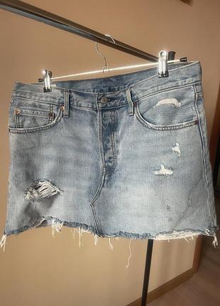 Джинсова міні-юбка levi’s p.l