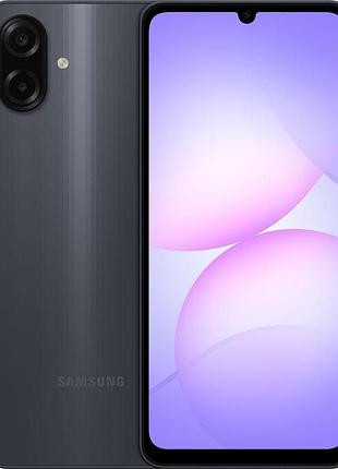 Смартфон samsung galaxy a07 4/128gb black, 50/2 мп, 6.7", 5000 mah, helio g99