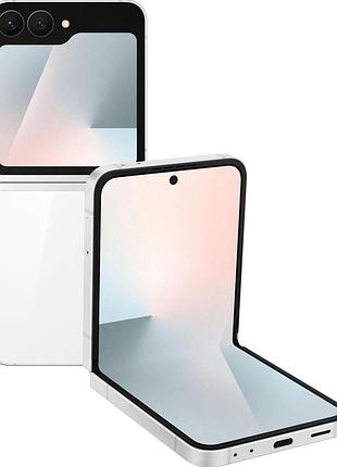 Samsung galaxy flip7 fe 8/128gb white, nfc, 50+12/10мп, 6.7"+3.4" dynamic amoled 2x, exynos 2400, 4000mah