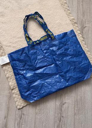 Синяя сумка шоппер