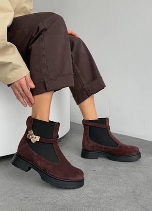 Ботинки женские зимние шоколады