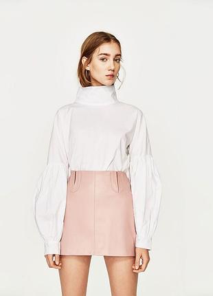 Спідниця/ юбка з екошкіри zara