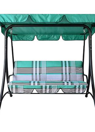 Гойдалка садова "келлі" (бязь, зелено-сіра полоска)