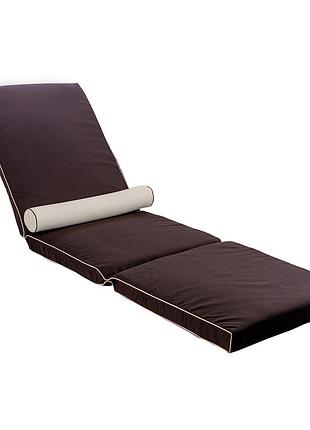Матрац для шезлонга ost-fran confort new темно-коричневий 2734/2710, 195x60х8см