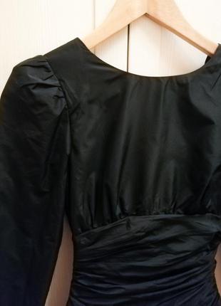 Чёрное платье mango с открытой спиной2 фото