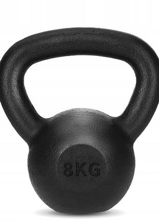 Гиря металлическая 4fizjo 8 кг black (p-5907739319821)