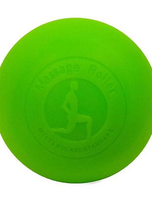 Массажный мячик easyfit каучук 6.5 см салатовый мяч для самомассажа для ног и рук