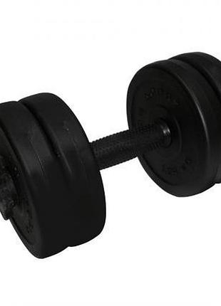 Разборная композитная гантель newt rock pro 5,5 кг, с защитным пластиковым покрытием и металлопластиковым гриф