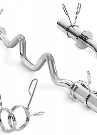 Гриф для штанги олимпийский z-образный 4fizjo 120 см 50 мм (p-5905973401210) найкраща ціна з швидкою доставкою