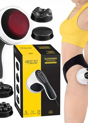Ручний антицелюлітний масажер для тіла 4fizjo body shaping 4 в 1 4fj0557 white, для самомасажу та релаксації, для дому і спортзалу