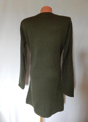 Платье тонкой вязки с элементами вышивки nbc (размер 38)4 фото