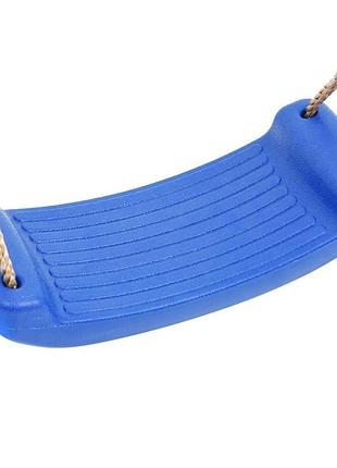 Дитячі качелі підвісні 42×17×8.5 см wcg blow blue на мотузці для дому, лиці, саду, ігровому майданчику з навантаженням до 70 кг
