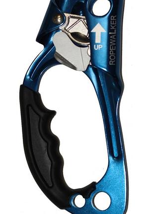 Жумар first ascent ropewalker лівосторонній обгумована ручка жумара ергономічної форми перешкоджає зісковзування руки вниз жумару