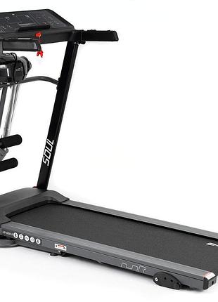Беговая дорожка электрическаямассажером hop-sport hs-1200lb soul для дома и спортзаланагрузкой до 130 кг с для бега и ходьбы