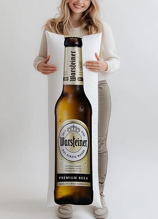 Дакімакура, пиво, warsteiner premium beer (подушка обіймашка) 100*33 см луща зі швидкою доставкою по україні