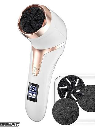 Пилка для п’ят easyfit v-pro — вакуумна електрична пемза з lcd-дисплеєм