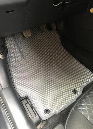 Килимки eva світлосірі для mitsubishi lancer x 2008-2017 5шт гумовий килимок для салону захисту від бруд ve-33