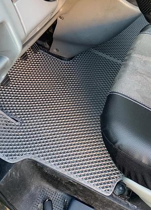 Коврики eva серые для opel vivaro 2001-2015 2шт резиновый коврик для салона защиты от грязи ve-33