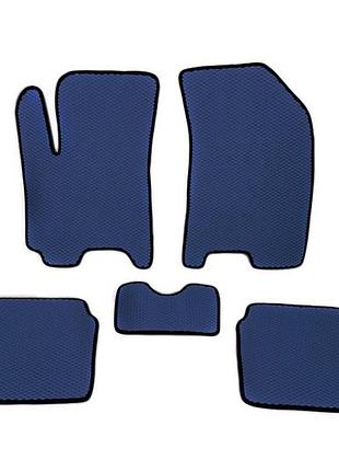 Коврики eva синие для chevrolet aveo t200 2002-2008 резиновый коврик в салон для защиты от грязи ve-33
