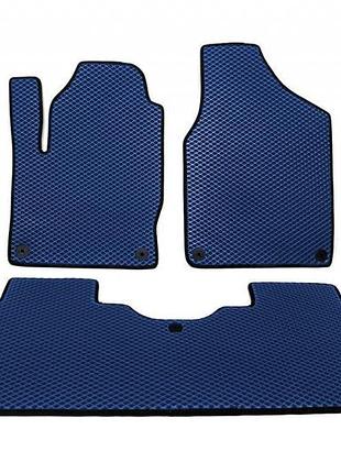 Коврики eva синие для volkswagen sharan 1995-2010 2 ряда резиновые коврики для защиты салона авто ve-33