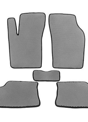 Килимки eva сірі для hyundai getz 2002-2011 5шт гумові в штатні місця для захисту салону ve-33