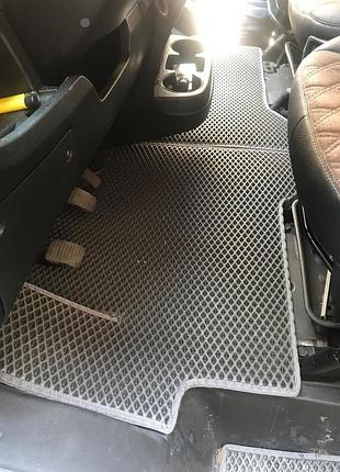 Килимки eva чорні для peugeot boxer 2006-2025 2шт гумові килимки в салон для захисту від бруду ve-33