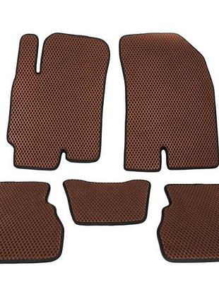 Килимки eva коричневі для chevrolet epica 2006-2014 модельні гумові килимки для салону захисту від бруду ve-33