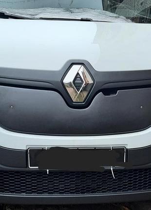 Зимняя накладка на решетку renault trafic 2015-2020 glossy дефлектор для защиты от снега и льда ve-33