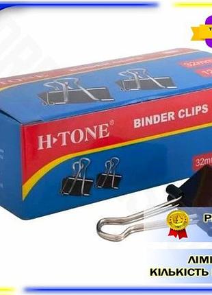 Dm біндери h-tone black специфікація 2.2 32 мм 12 шт чорні для документів скріплювачі для паперу spe|lz