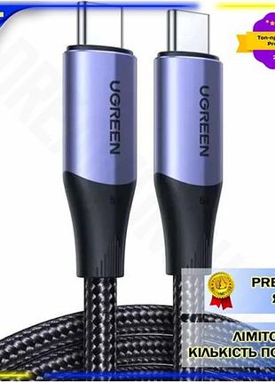 Dm кабель type-c для спецификация 2.2 type-c 1 м ugreen черный 100 вт для зарядки и синхронизации 5a spe|lz