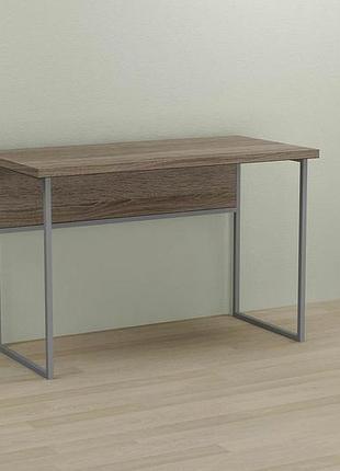Компьютерный стол ferrum-decor коди 75x100x60 серый дсп дуб сонома труфель 32мм (frd-101658)
