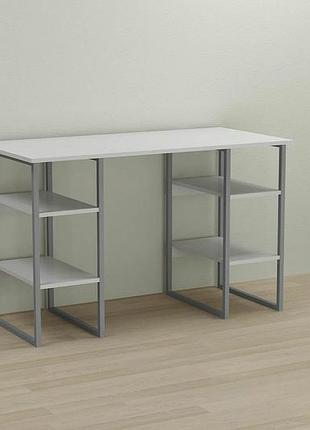 Компьютерный стол ferrum-decor карен 75x120x70 серый дсп белый 16мм (frd-102438)